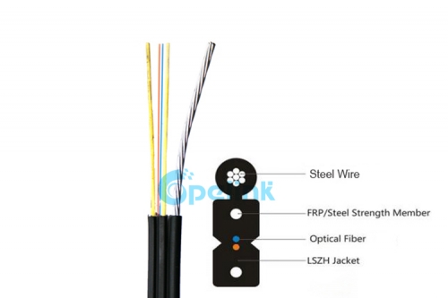 GJYXCH FTTH Drop Fiber Cable, Singlemode G657A1 G657A2, металлический силовой элемент, FTTH самоподдерживающийся Рисунок 8 многожильный стальной Тип Drop оптоволоконный кабель GJYXFCH