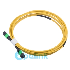 MPO/MTP круглый волоконный кабель одномодовый волоконно-оптический патч-корд