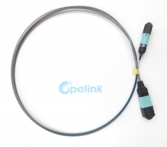 12-волоконный MPO/MTP ленточный волоконный кабель OM3 волоконно-оптический патч-кабель