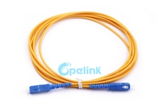 SC-SC волоконно-оптический соединительный кабель 3,0 мм SM Simplex 9/125