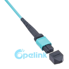 MPO/MTP круглый волоконный кабель Многомодовый OM3 волоконно-оптический патч-корд