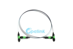 Ленточный кабель MPO: MPO к MPO волоконная перемычка, однорежимная, 12 волокон, без ленты