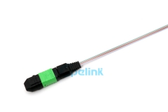 Ленточный кабель MPO: MPO к MPO волоконная перемычка, однорежимная, 12 волокон, без ленты
