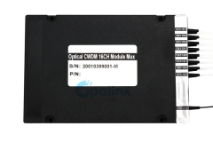 16CH CWDM Mux / Demux модуль, 0,9 мм LC/PC ABS коробка оптический CWDM модуль с экспресс-портом