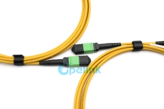 Коммутационный кабель оптического волокна МПО, одномодовый коммутационный кабель оптического волокна 12 волокон