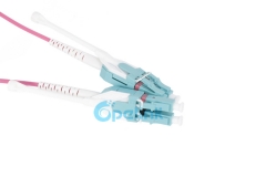 LC LC дуплексный мультимодный волоконно-оптический патч-кабель OM4 с кладками push pull