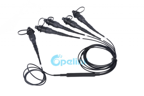 Гибкий терминал разделителя 1x4 ПЛК, мини-ФСТ с закрепленным водонепроницаемым соединением