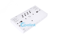 8 портов волоконной фасадной пластины рабочего стола Волоконно-оптическая окончательная коробка FTTH Крытый волоконный стенный выход