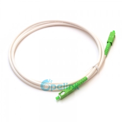 SC APC to SC APC Fiber Patch Cord: Simplex, однорежимная OS2, G.657A2 PVC-OFNR Jacket