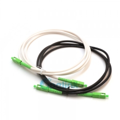 SC APC to SC APC Fiber Patch Cord: Simplex, однорежимная OS2, G.657A2 PVC-OFNR Jacket