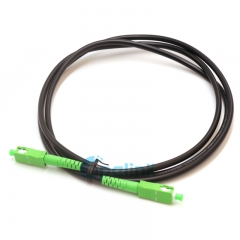 SC APC to SC APC Fiber Patch Cord: Simplex, однорежимная OS2, G.657A2 PVC-OFNR Jacket