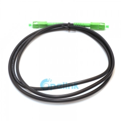 SC APC to SC APC Fiber Patch Cord: Simplex, однорежимная OS2, G.657A2 PVC-OFNR Jacket